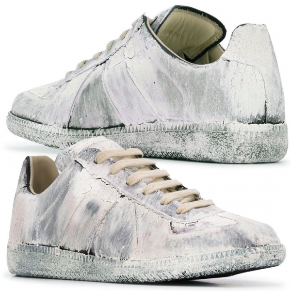 ◆11주년◆여성 레플리카 독일군 더티 페인티드 스니커즈 S58WS0109 P3642 H1532