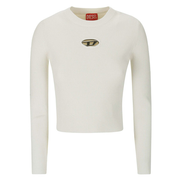 ◆당일◆24SS M-VALARY 컷아웃 로고 니트 화이트 A12397 0DLAX 129