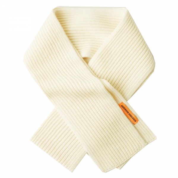 ◆당일◆23SS 골지 울 머플러 오프화이트 WIDE SCARF OFF-WHITE