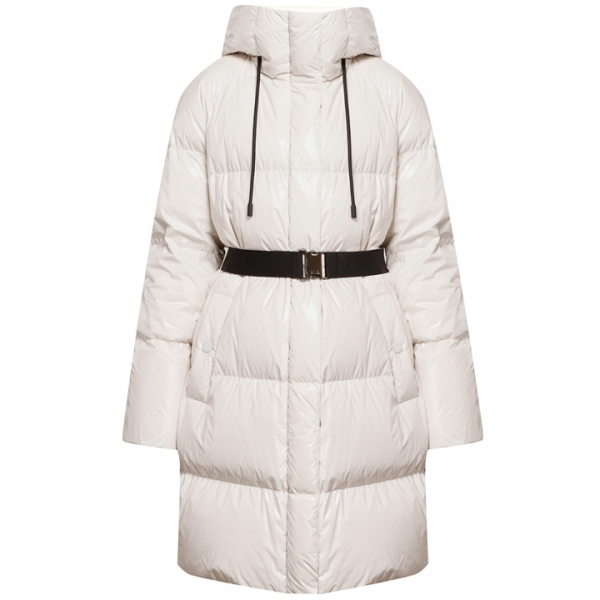 ◆당일◆23FW 키 KEY 벨티드 후드 패딩 자켓 아이보리 2354960733 004