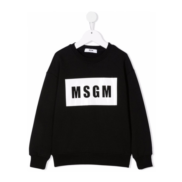 ◆키즈◆21FW 키즈 박스 로고 맨투맨 블랙 MS027670 110