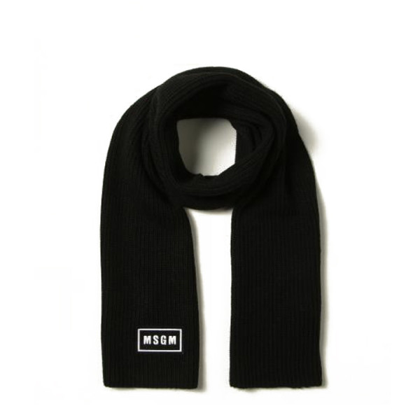 ◆키즈◆21FW 키즈 로고 패치 스카프 블랙 MS027744 110