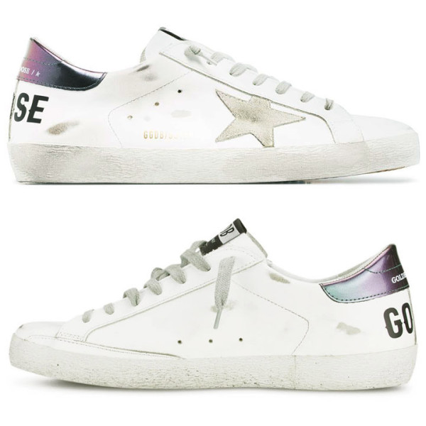 ◆바이스트로◆20SS 로고 프린팅 슈퍼스타 로우탑 화이트/홀로그램탭 G36MS590 T89