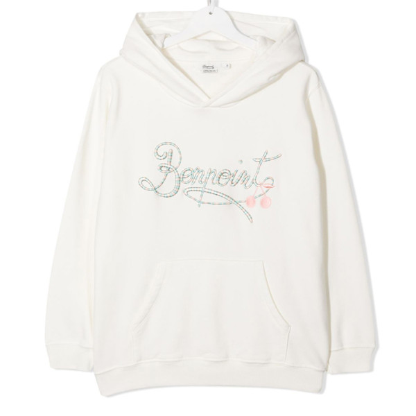 ◆키즈◆21SS 키즈 로고 자수 후드티 아이보리 S01GSWKN0901 102A