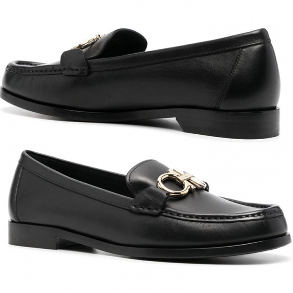 ◆당일◆23FW 롤로 ROLO 금장 더블 간치니 로퍼 블랙 0728415