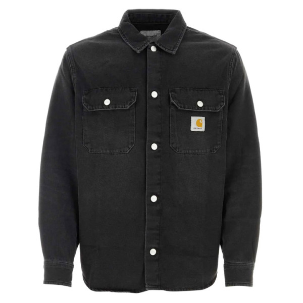◆당일◆24SS HARVEY 로고 패치 셔츠 자켓 블랙 I033346 894L