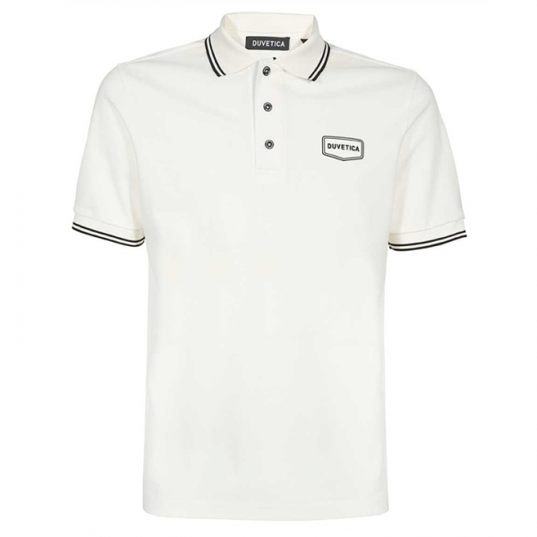 ◆당일◆23SS CARATON 로고 패치 라이닝 카라 티셔츠 화이트 VUTS01233K0001 IVL