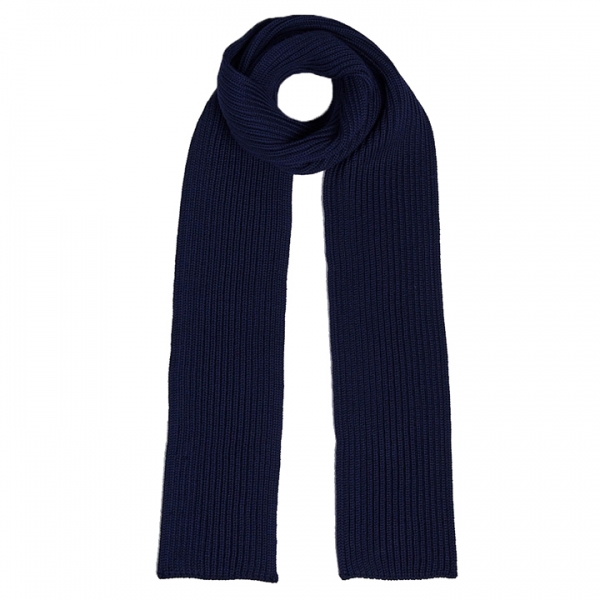◆당일◆23FW 골지 울 머플러 네이비 블루 SCARF NAVY BLUE