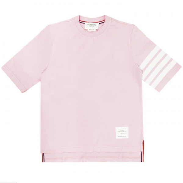 ◆당일◆25SS 사선 완장 숏 슬리프 티셔츠 라이트핑크 FJS102G 07862 680
