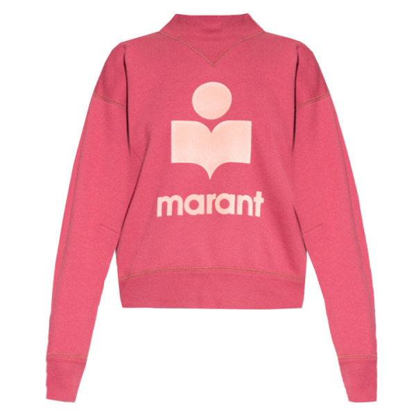 ◆13주년◆모비 MOBY 벨벳 로고 맨투맨 로즈우드 SW0361 22A044E 40RW