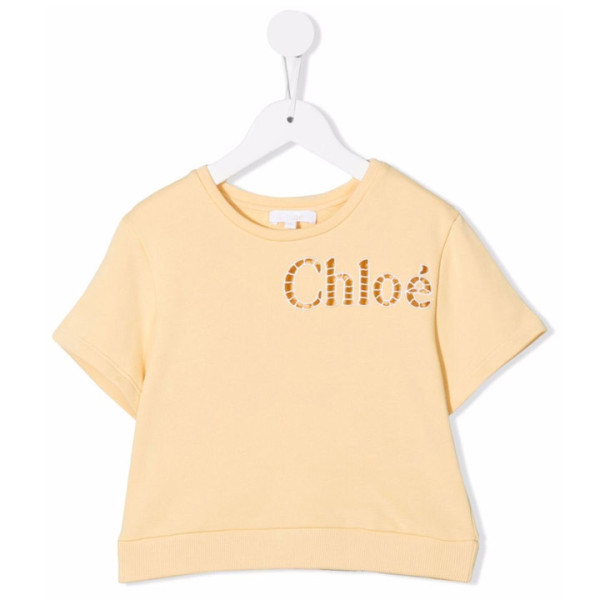 ◆키즈◆22SS 키즈 로고 반팔 티셔츠 옐로우 C15D41 505
