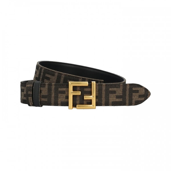 ◆당일◆25FW FF 금장로고 리버시블 벨트 브라운 8C0686 ANH7 F1L2J