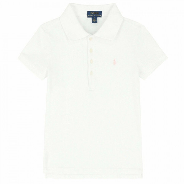 ◆키즈◆23SS 여성 포니 자수 카라 티셔츠 화이트 573242 005