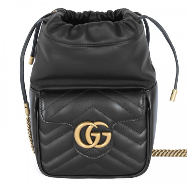 ◆당일◆24FW 금장 GG 마몬트 미니 체인백 블랙 746433 AAB7C 1000