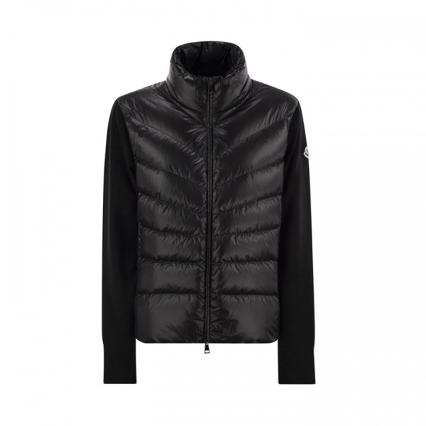 ◆당일◆25FW 로고 패치 니트 믹스 패딩 자켓 블랙 9B000 24 M1131 999