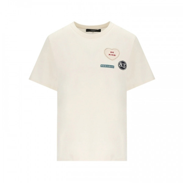 ◆당일◆26SS 웨스트 WKDWEST 로고 티셔츠 아이보리 2615971041 009