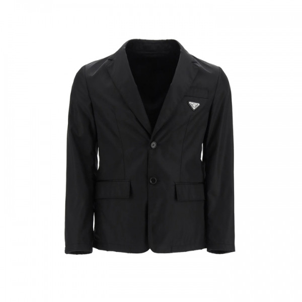 ◆당일◆25FW 삼각로고 개버딘 싱글 자켓 블랙 SD099 1WQ8 F0002