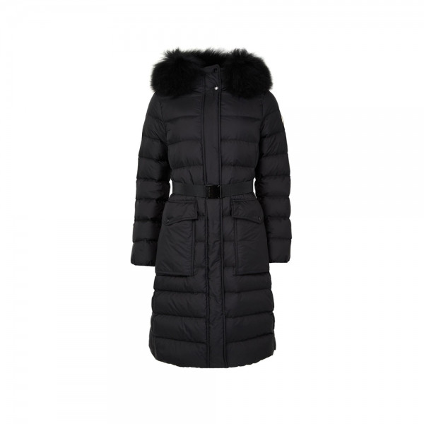 ◆당일◆25FW 클로에스 KHLOESSE 벨티드 퍼 롱 패딩자켓 블랙 1C000 13 53A5E 999