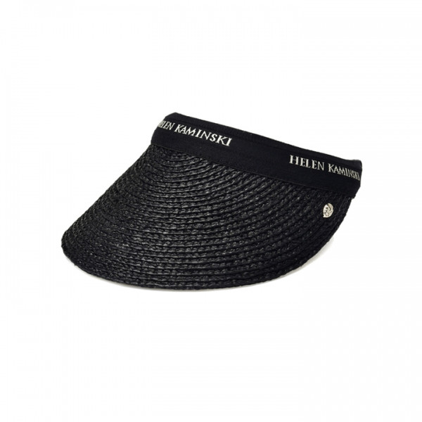 ◆당일◆26SS 비앙카10 라피아 바이저햇 차콜/블랙 HAT52491 BIANCA 10 CHARCOAL BLACK