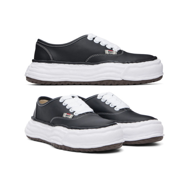 26SS 베이커 OG 솔 레더 로우 스니커즈 블랙 A16FW702 BLACK