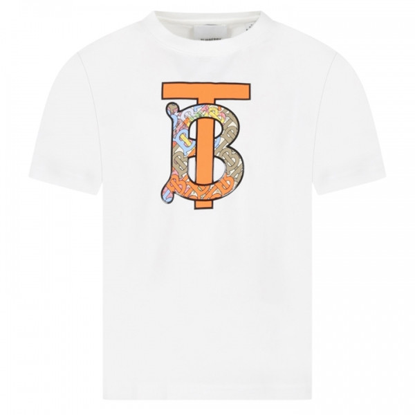 ◆키즈◆23SS 키즈 TB 로고 티셔츠 화이트 8061416