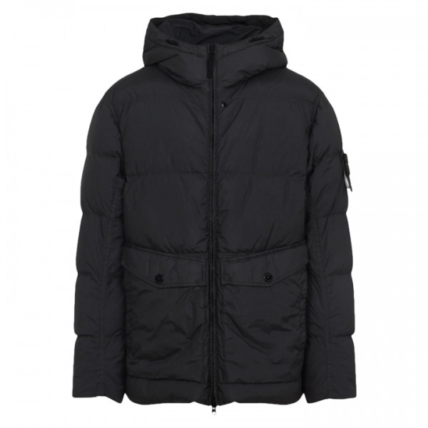 ◆당일◆25FW 가먼트다이 크링클 랩스 후드 패딩자켓 블랙 K2S15 4100011 S0A23 V0029