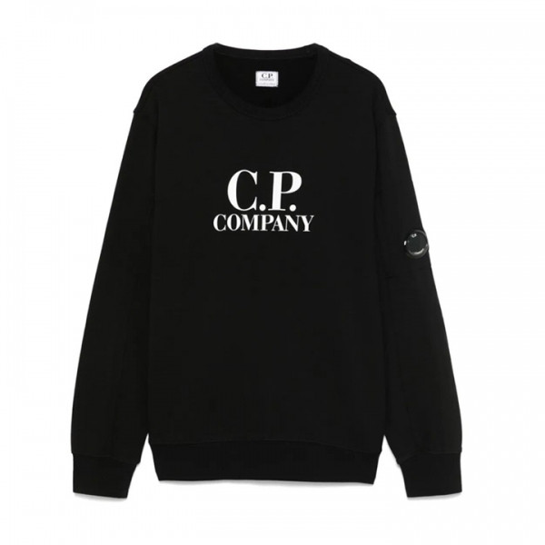 ◆키즈◆25FW 여성 렌즈 와펜 로고 맨투맨 블랙 19CKSS034C 00LCA76 999