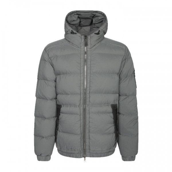 ◆당일◆25FW 와펜 심리스 터널 나일론 후드 패딩자켓 그레이 K2S15 4100040 S0028 V006B