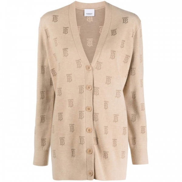 ◆당일◆22FW SALENA TB 로고 가디건 라이트베이지멜란지 8057138