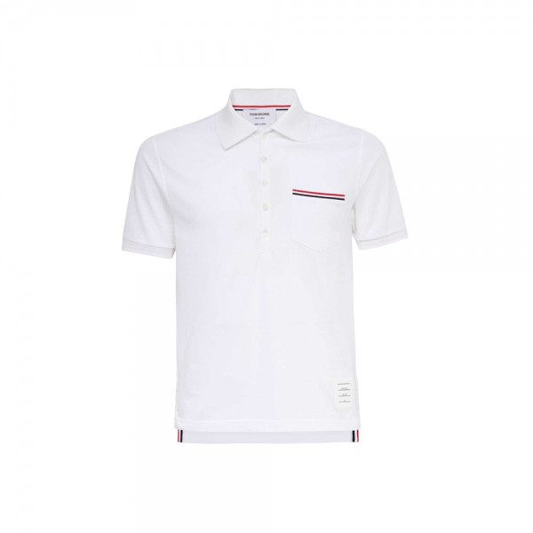 26SS 삼선 포켓 폴로 티셔츠 화이트 MJP022A 01455 100