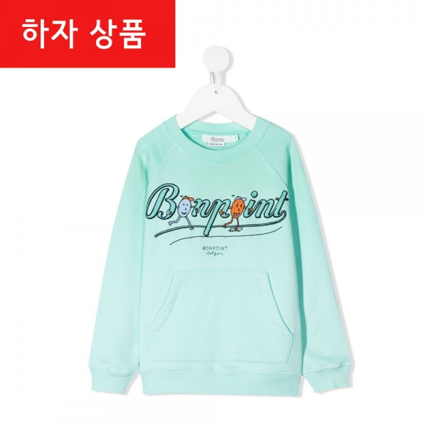 ◆하자◆키즈 시그니처 로고 포켓 맨투맨 스카이블루 S01BSWKN0801 141A