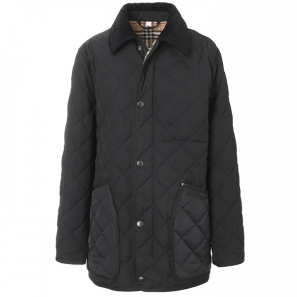 ◆당일◆23FW 랜포드 LANFORD 코듀로이 다이아몬드 퀄팅 자켓 블랙 8049135