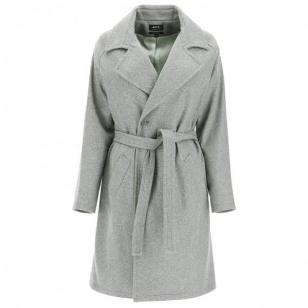 ◆당일◆23SS BAKERSTREET 울 벨티드 코트 그레이 WOAJT F01295 PLB