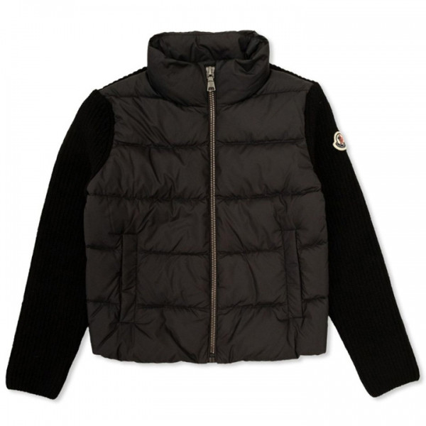 ◆키즈◆24FW 여성 로고 패치 니트 패딩자켓 블랙 9B000 04 M1241 999