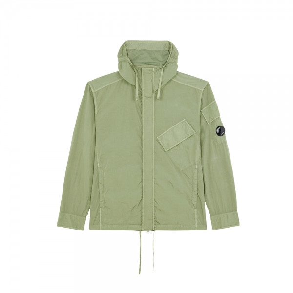 26SS 렌즈 와펜 크롬 R 후드 오버셔츠 자켓 모스그레이 20CMOS058A 005904G 610