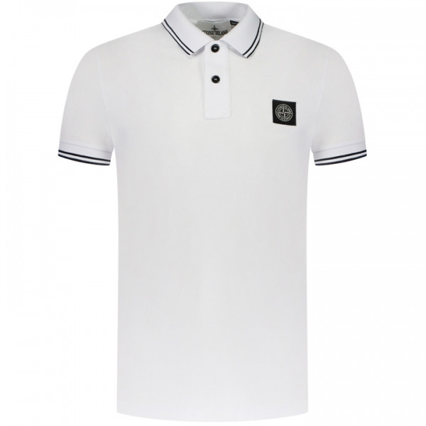 ◆당일◆24SS 로고 패치 슬림핏 폴로 티셔츠 화이트 80152SC18 A1001