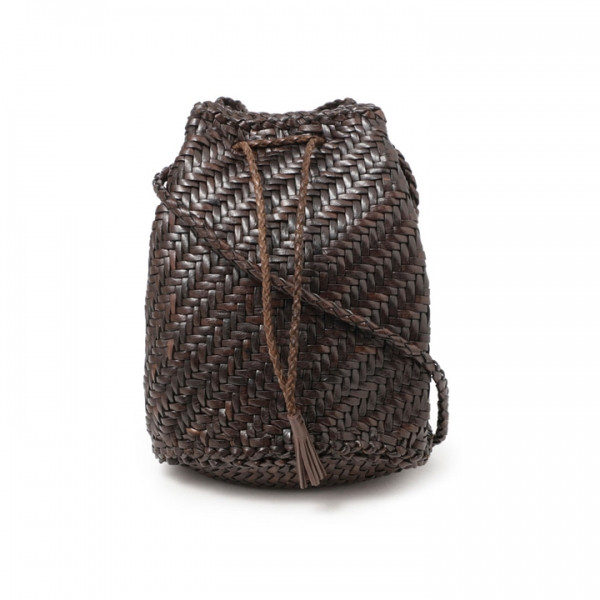 ◆당일◆25FW 폼폼 더블 점프 버킷백 다크브라운 8838 DK BROWN