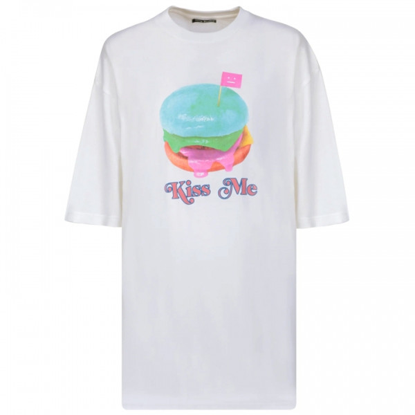 ◆당일◆23SS 버거 프린트 로고 티셔츠 옵틱화이트 CL0176 183
