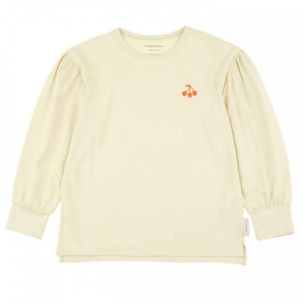 ◆키즈◆키즈 체리 자수 티셔츠 베이지 AW18 045 003