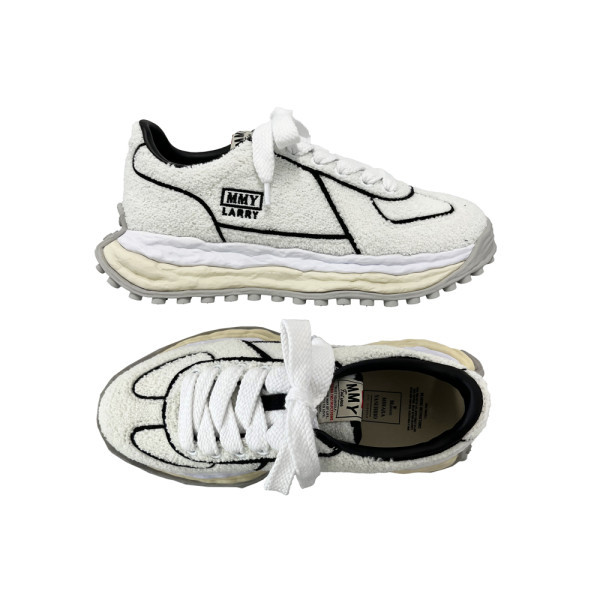 26SS 래리 OG 셔닐 엠브로이더리 캔버스 로우 스니커즈 화이트 A16FW712 WHITE