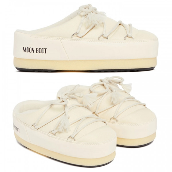 ◆당일◆24FW EVX 로고 나일론 뮬 크림 80D1470030 L002