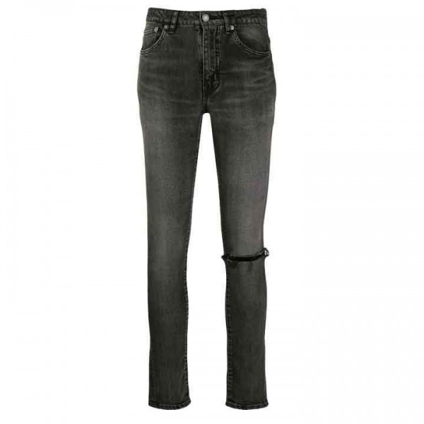◆당일◆25SS 미드 라이즈 스키니진 블랙 602798 YW500 1280