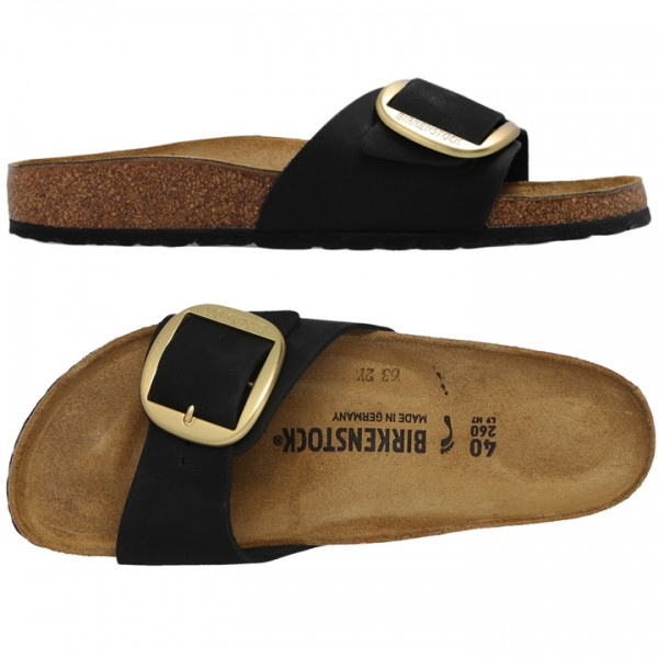 ◆당일◆25SS 마드리드 빅 버클 네로우핏 샌들 블랙 1023373 BLACK