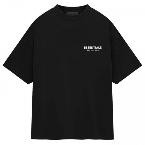 ◆당일◆24FW 에센셜 로고 티셔츠 블랙 125HO244360F BLACK