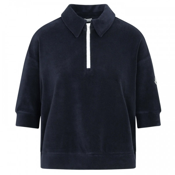 ◆당일◆24FW 로고 패치 테리 반집업 카라 티셔츠 네이비 8A000 06 596LS 778