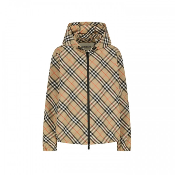 ◆당일◆26SS SALCOMBE 체크 후드 바람막이 자켓 샌드 8110301