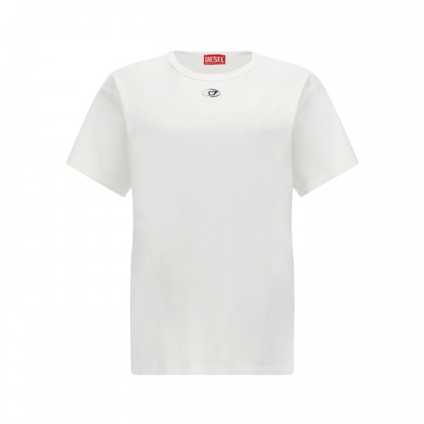 26SS NORMY-OD 스몰 메탈릭 로고 티셔츠 화이트 A20399 0JMBB 141