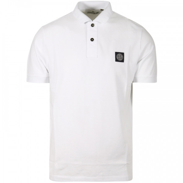 ◆당일◆24SS 로고 패치 슬림핏 폴로 티셔츠 화이트 80152SC17 A0001