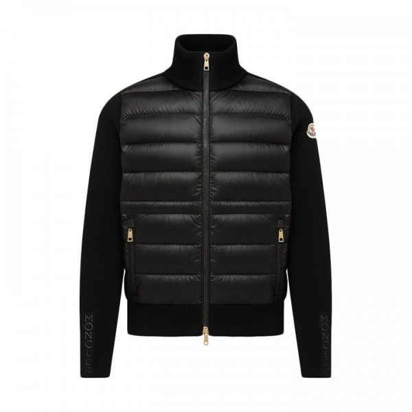 ◆당일◆25FW 로고 패치 울 믹스 경량 패딩 블랙 9B000 56 M1131 999