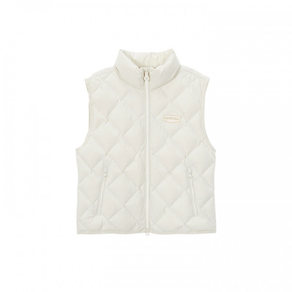 ◆당일◆제카 ZECA DV 로고 패딩조끼 크림 VDDV30145K0001 IVS